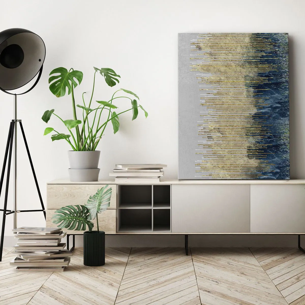 Obraz na plátně - Zlacená hranice - 50x70 cm
