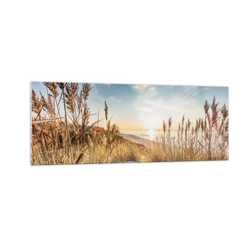 Obraz na skle - Severní pláž - 140x50 cm