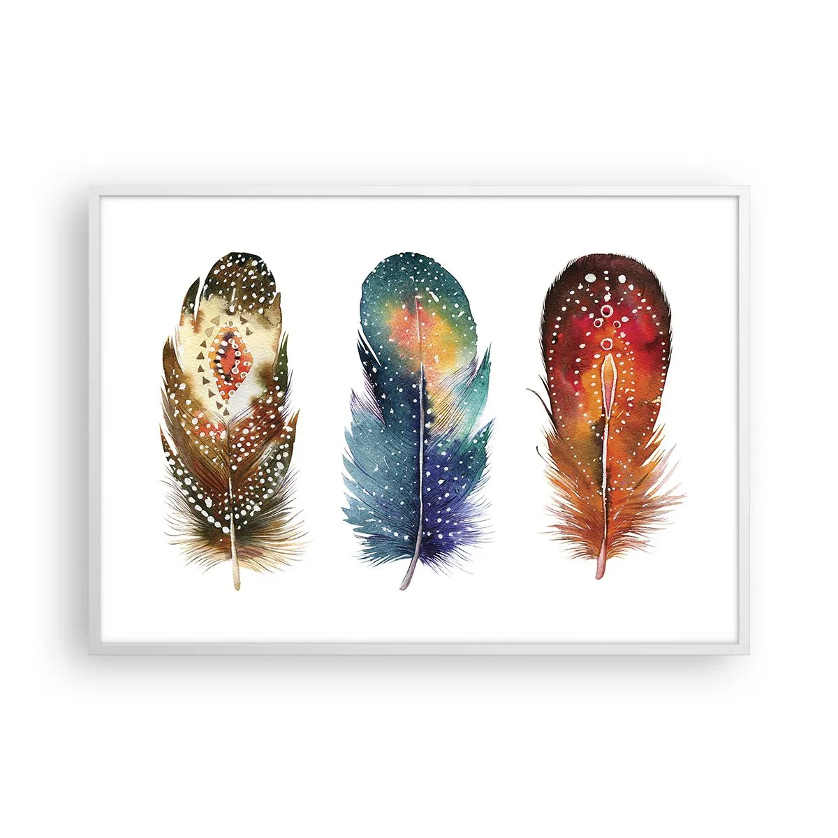 Plakát v bílém rámu - Rituály, obřady, tajemství - 100x70 cm