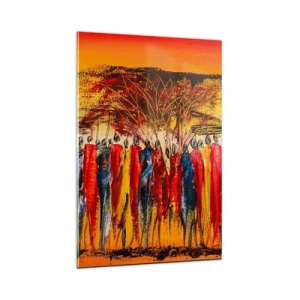 Obraz na skle - Tam, tam, tam, tam jdou - 80x120 cm