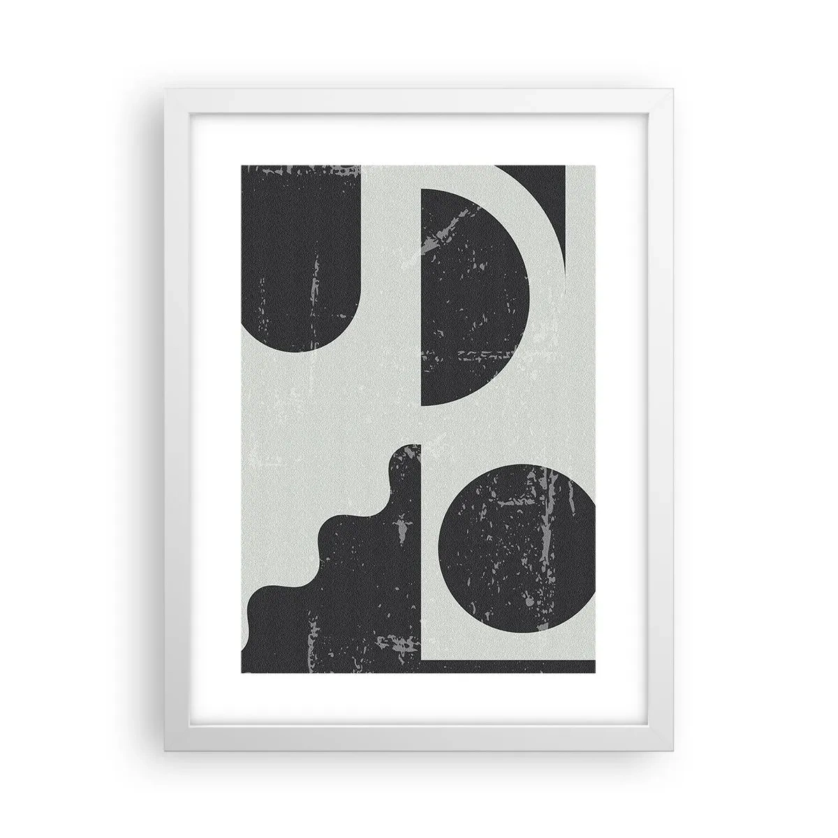 Plakát v bílém rámu - Kompozice nad a pod - 30x40 cm