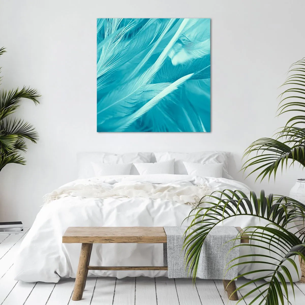 Obraz na plátně - Utonout v chmýří - 70x70 cm