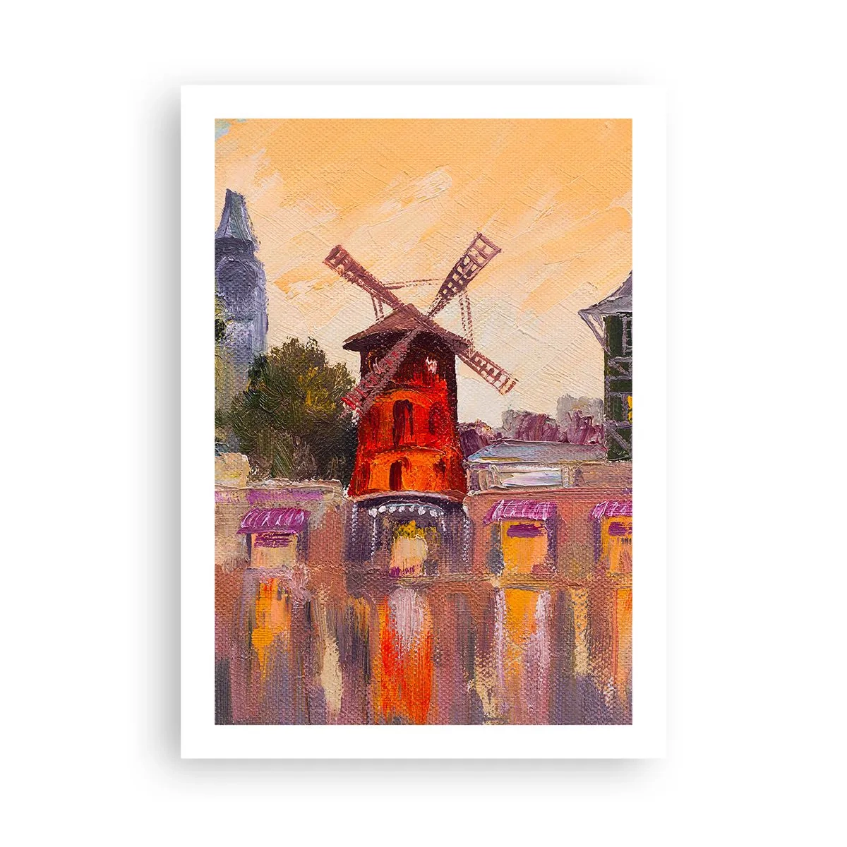 Plakát - Pařížské ikony – Moulin Rouge - 50x70 cm