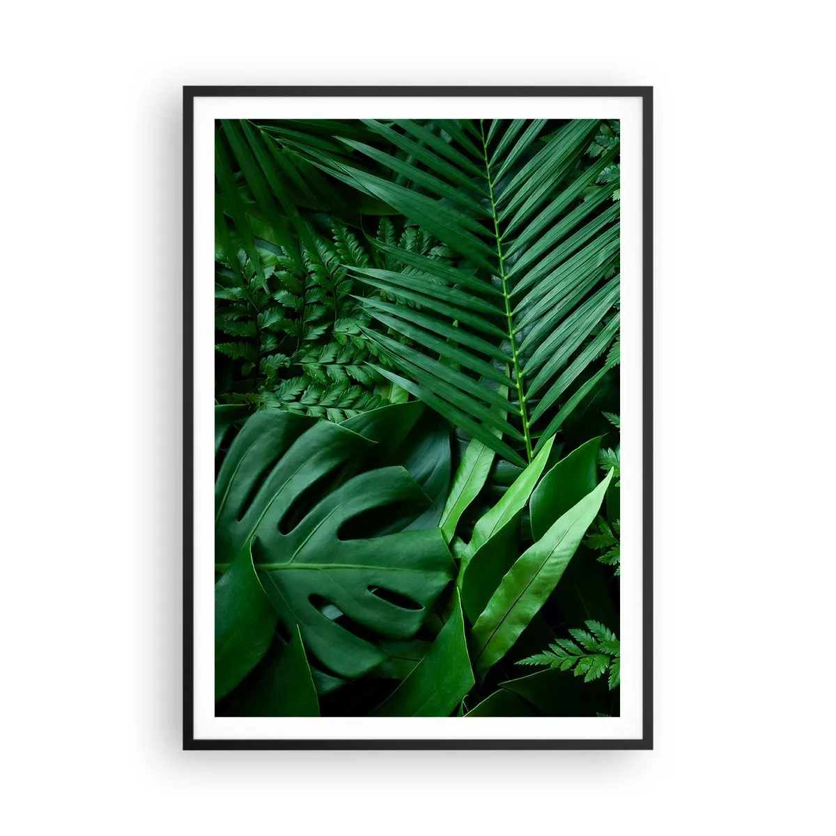 Plakát v černém rámu - Objaté v zeleni - 70x100 cm