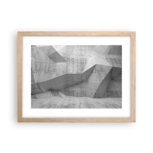 Plakát v rámu světlý dub - Skutečná výzva - 40x30 cm