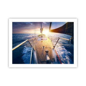 Plakát - Běžící po vlnách - 70x50 cm