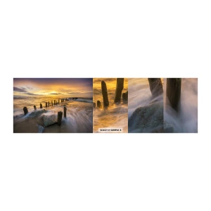 Vzor Fototapety Samolepicí Deluxe Sticker - Drsná krása Baltského moře - Krajina, Baltské moře, Pláž - 100x30 cm