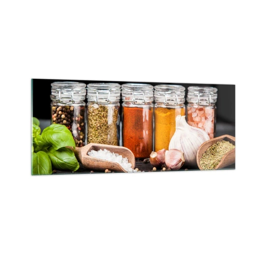 Obraz na skle - Aby měl život chuť - 100x40 cm