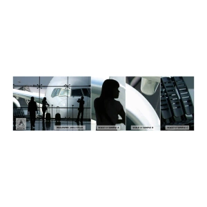 Fototapeta Vzorek Standard Eco - Vis a vis na letišti - Letadlo, LETIŠTĚ, Cestování - 100x30 cm