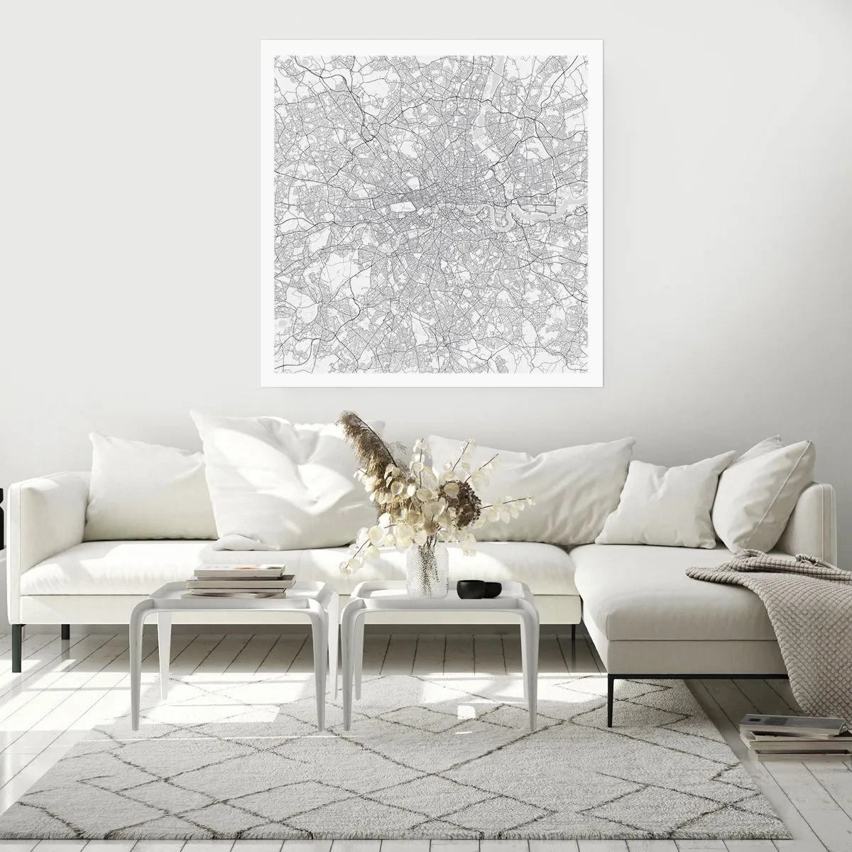 Plakát - Mapa londýnského labyrintu - 60x60 cm