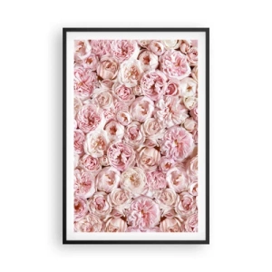 Plakát v černém rámu - Vydlážděná růžemi - 61x91 cm