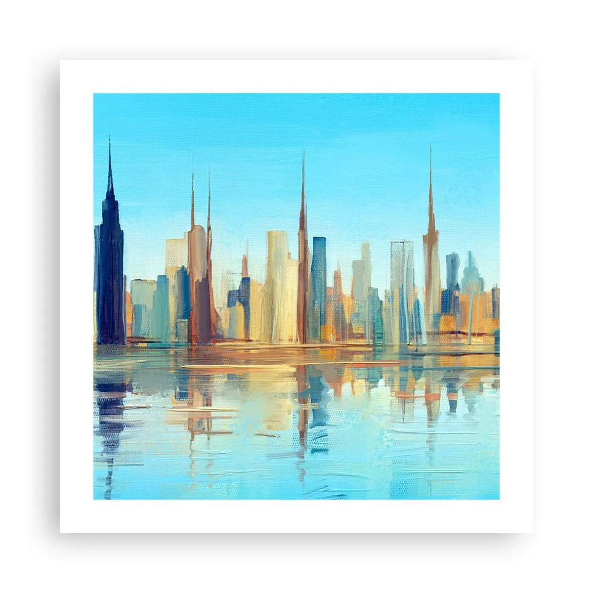 Plakát - Prosluněná metropole - 50x50 cm