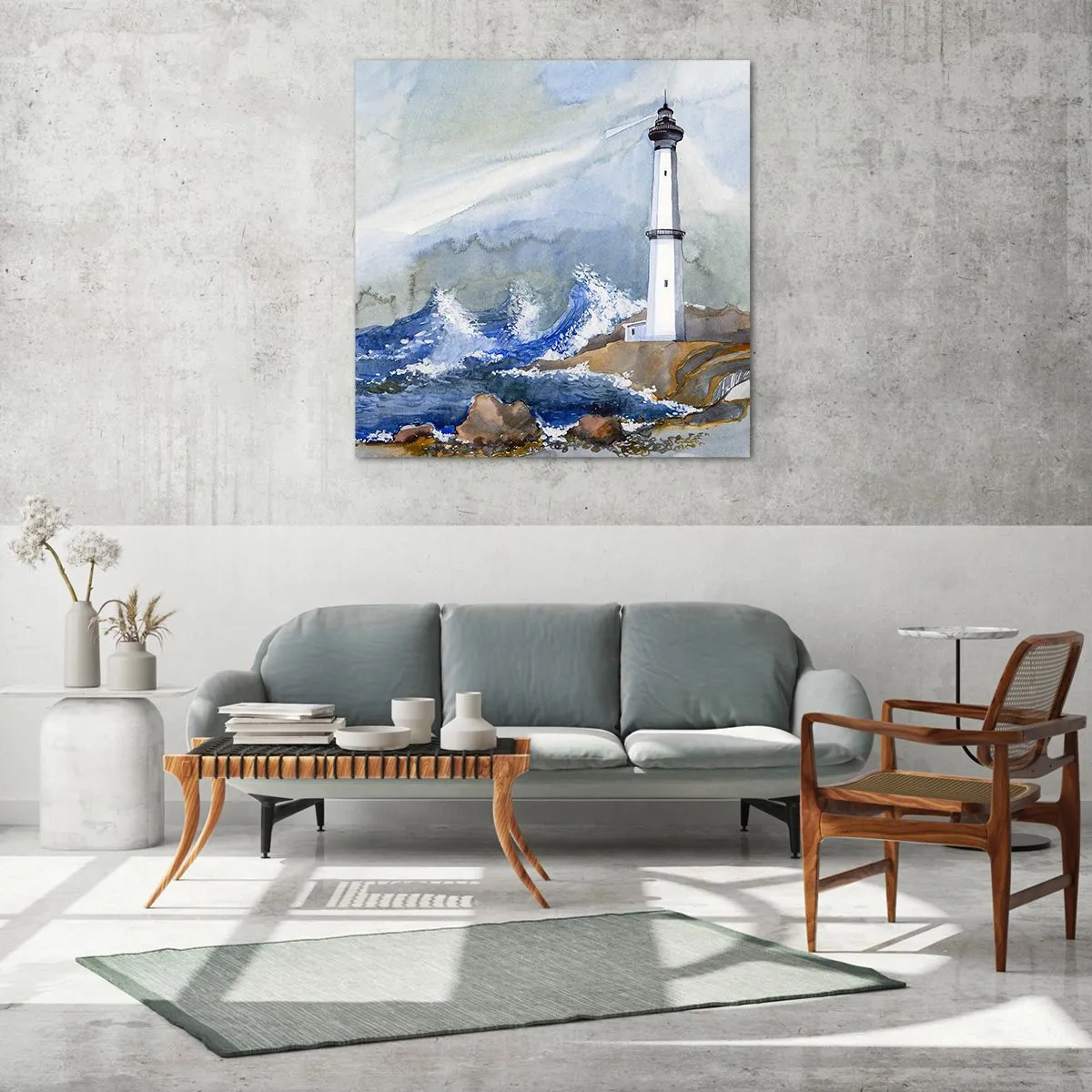 Obraz na skle - Proti tmě a hromobití - 60x60 cm