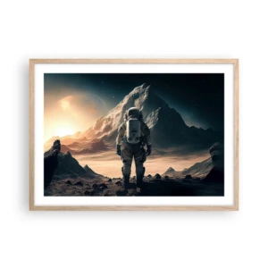 Plakát v rámu světlý dub - Nová výzva - 70x50 cm
