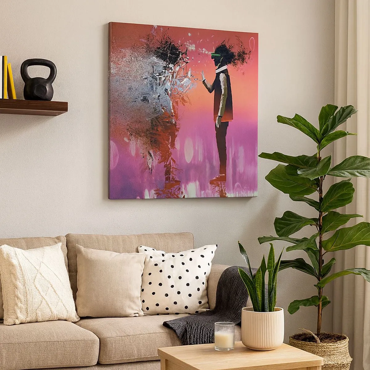 Obraz na plátně - Lze nahlédnut do sebe? - 30x30 cm