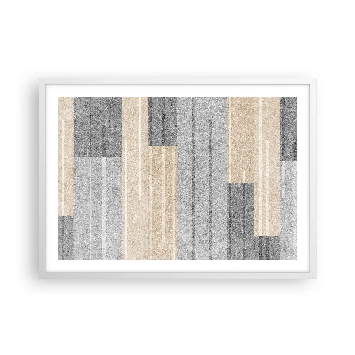 Plakát v bílém rámu - Kompozice: drž se - 70x50 cm