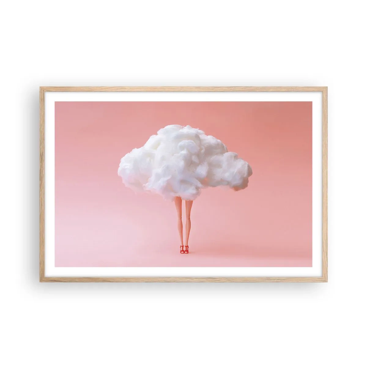 Plakát v rámu světlý dub - Sladký slib - 91x61 cm