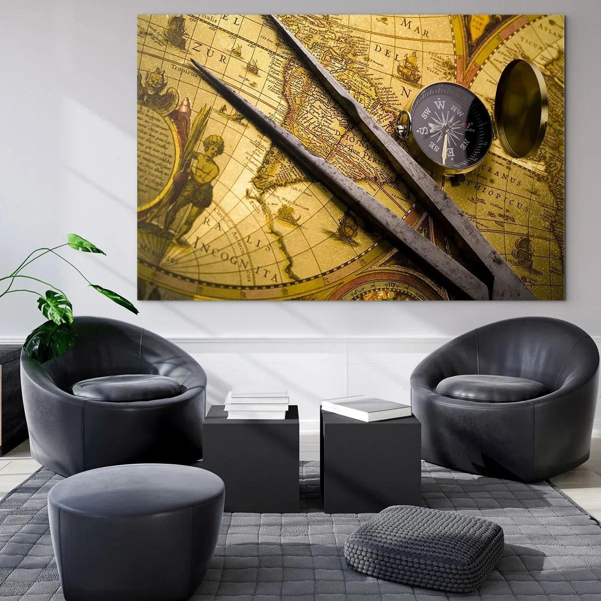 Obraz na skle - Kde jsou ty poklady? - 100x70 cm