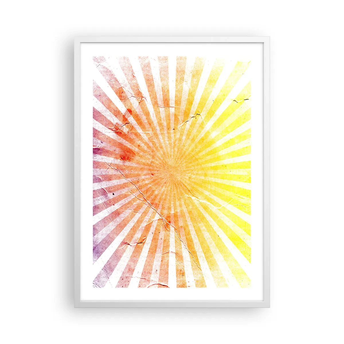 Plakát v bílém rámu - Východy a západy - 50x70 cm