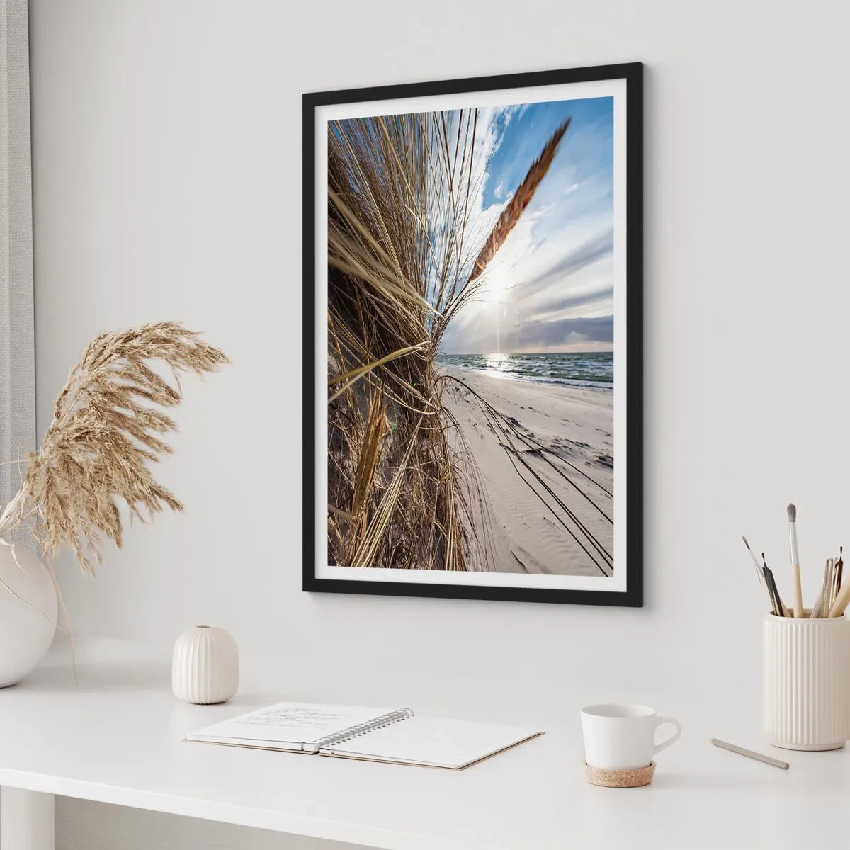 Plakát v černém rámu - Setkání živlů - 30x40 cm