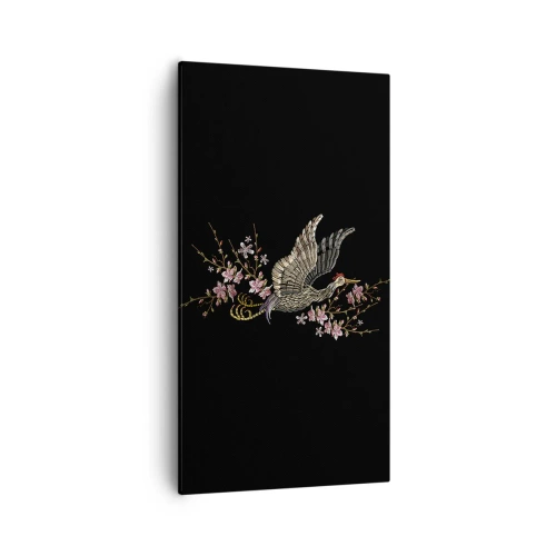 Obraz na plátně - Exotický vyšívaný pták - 55x100 cm