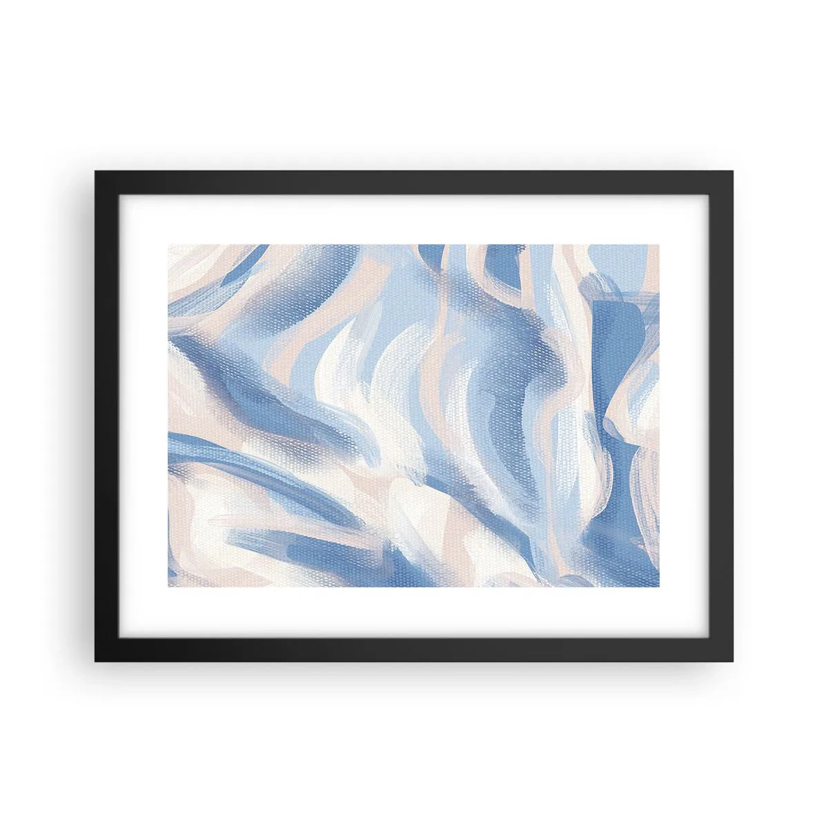Plakát v černém rámu - Modré kolísání - 40x30 cm