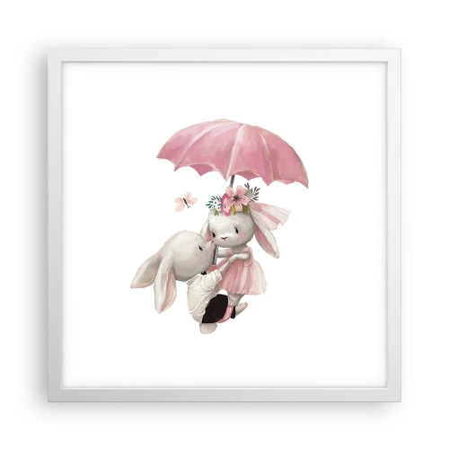 Plakát v bílém rámu - To je láska - 40x40 cm
