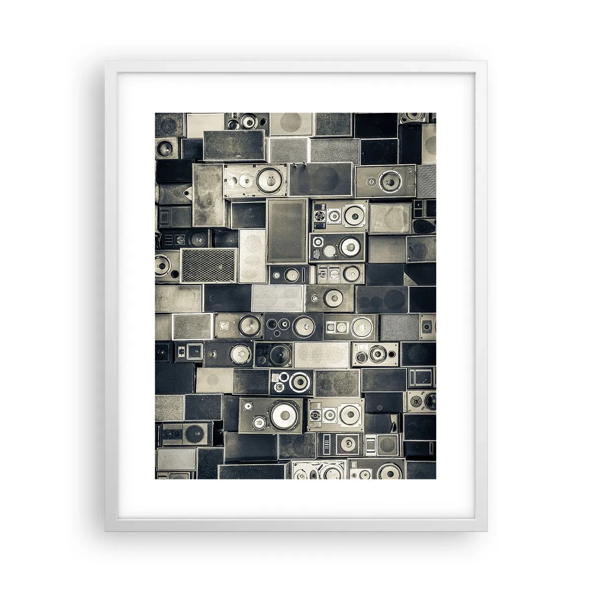 Plakát v bílém rámu - A vše je v pořádku - 40x50 cm