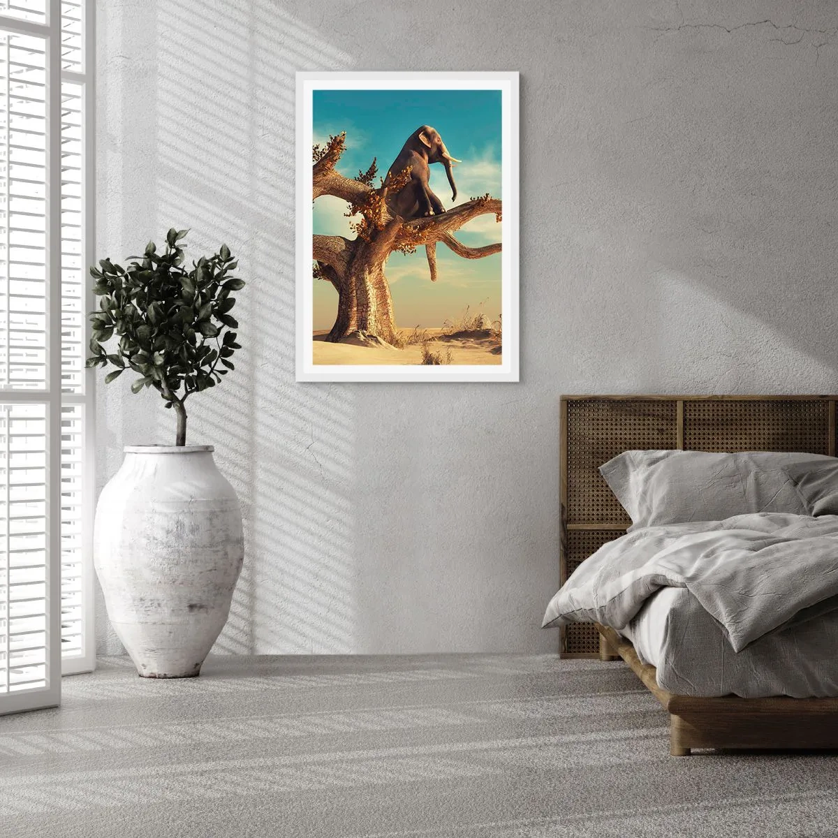 Plakát v bílém rámu - Nový úhel pohledu - 70x100 cm