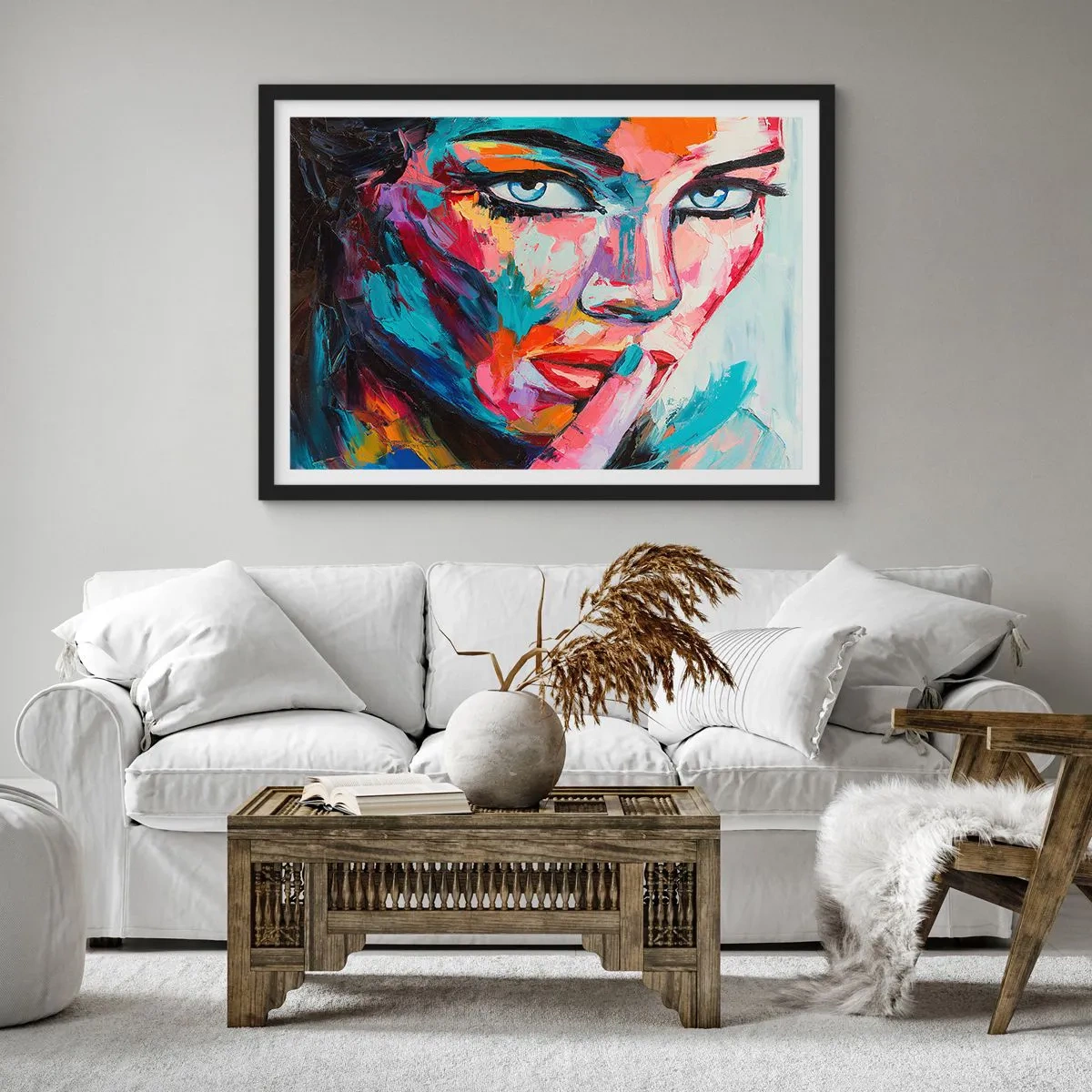 Plakát v černém rámu - Naše první tajemství - 40x30 cm