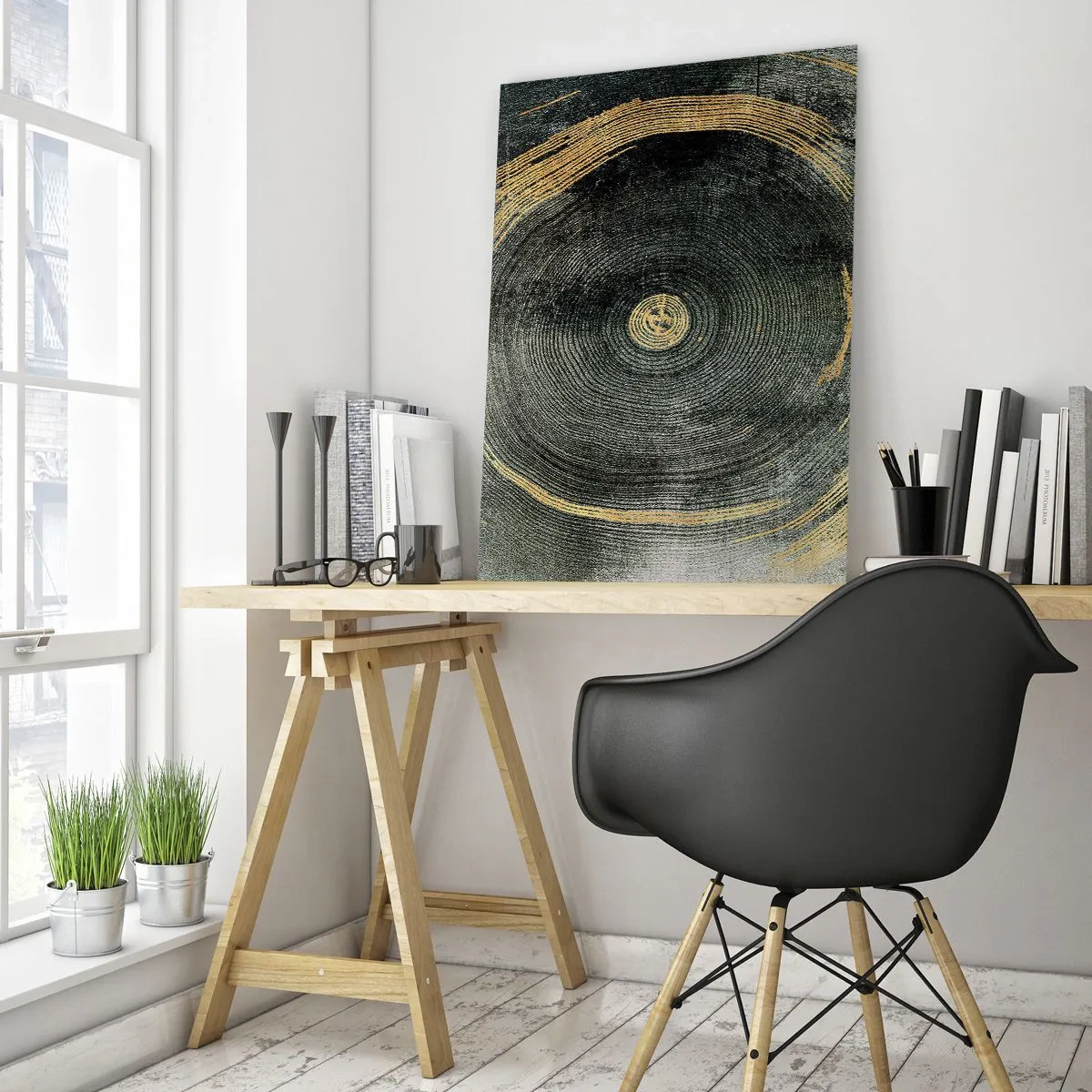 Obraz na skle - Změna a udržitelnost - 50x70 cm