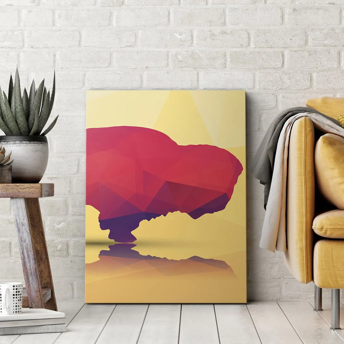 Obraz na plátně - Amarantová síla zubra - 50x70 cm