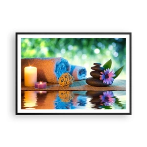 Plakát v černém rámu - Čas pro tělo - 100x70 cm