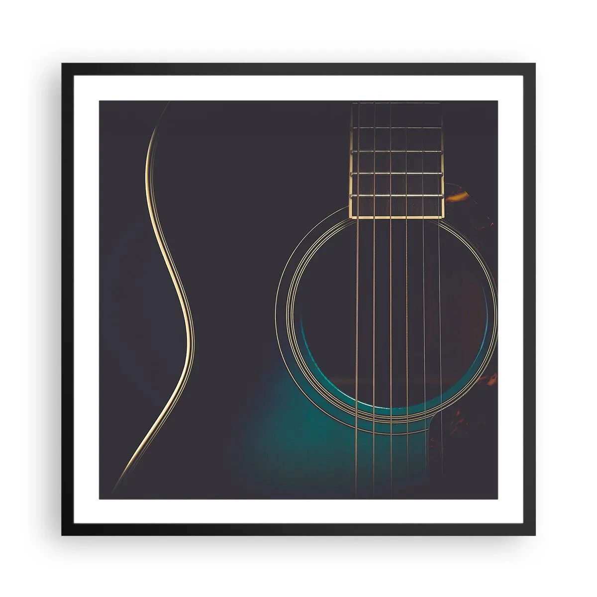 Plakát v černém rámu - Okamžik, než to zazní - 60x60 cm