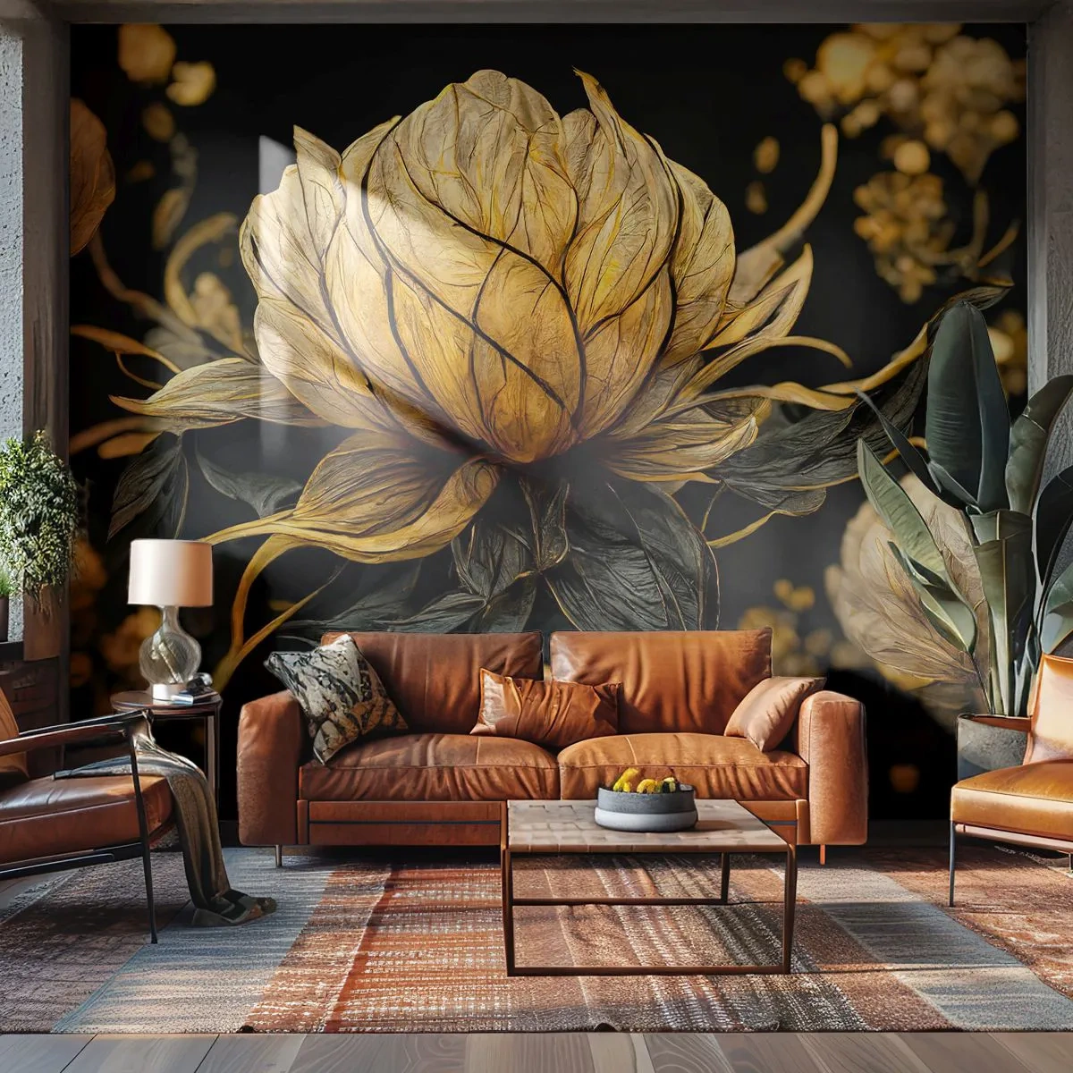 Fototapeta Premium Sand - Jemná křehkost - Květ, Art Deco, Půvab - 300x210 cm