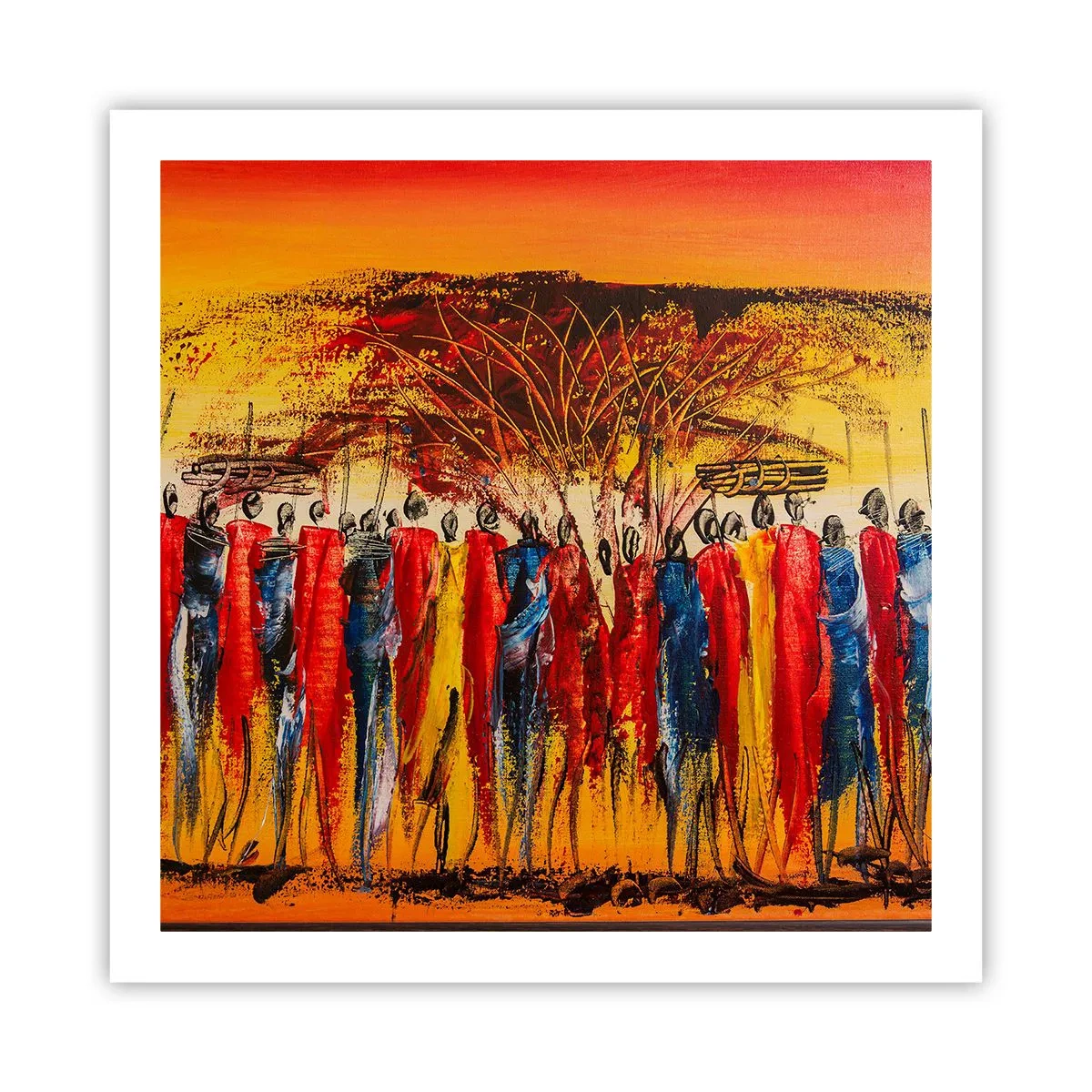 Plakát - Tam, tam, tam, tam jdou - 60x60 cm