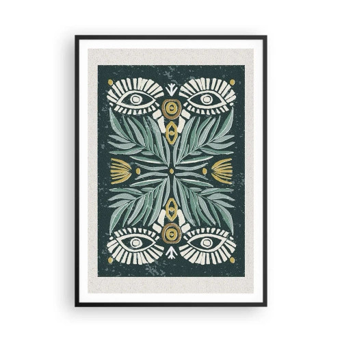 Plakát v černém rámu - Jako lidová vystřihovánka - 70x100 cm