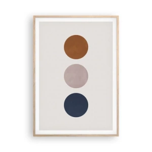 Plakát v rámu světlý dub - Symbol dokonalosti - 70x100 cm