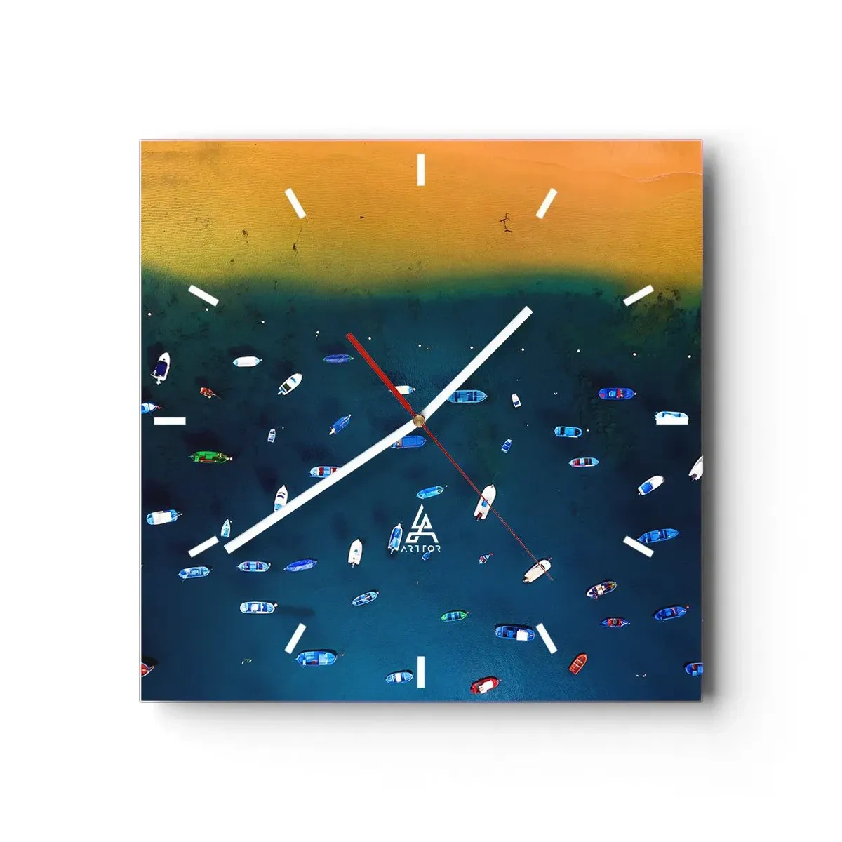 Nástěnné hodiny - Prázdninová hra - 40x40 cm