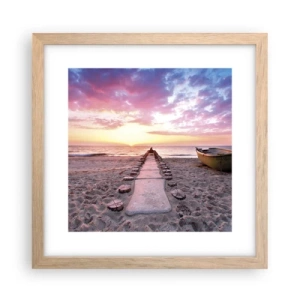 Plakát v rámu světlý dub - Okamžik hlubokého prožitku - 30x30 cm