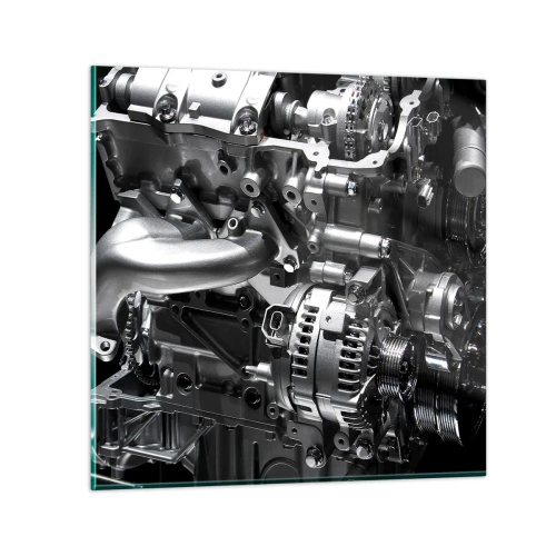 Obraz na skle - Kovový, krásný, silný - 40x40 cm