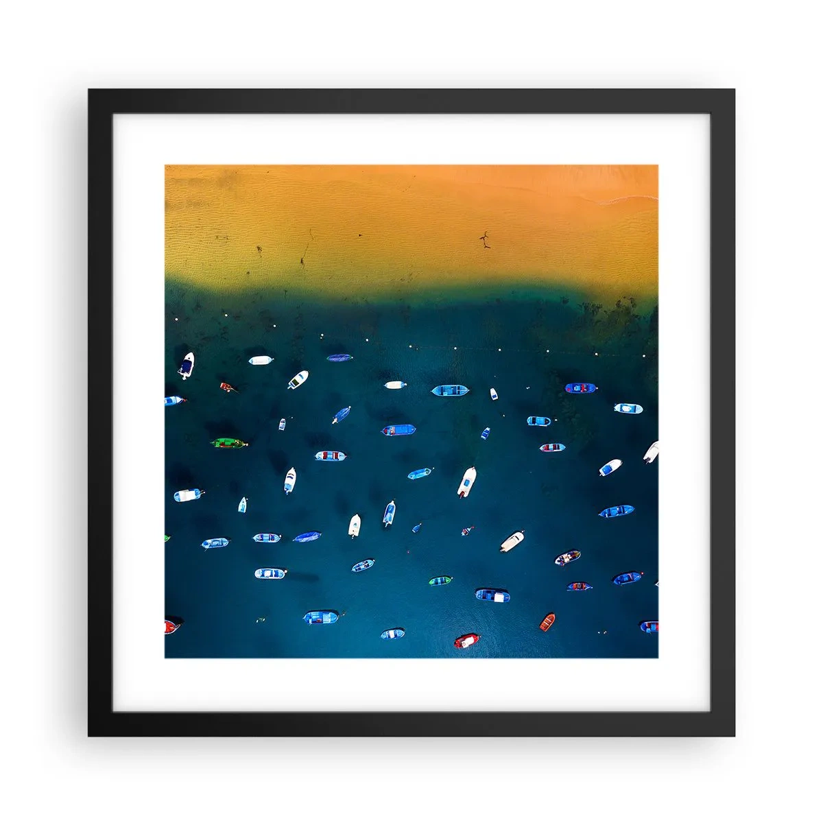 Plakát v černém rámu - Prázdninová hra - 40x40 cm