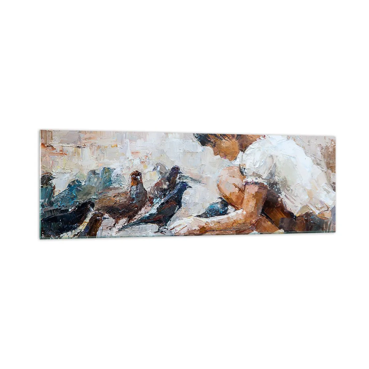 Obraz na skle - Maličcí a nejmilejší - 160x50 cm