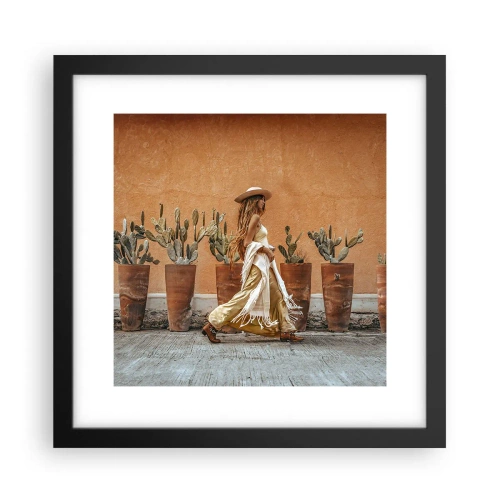 Plakát v černém rámu - V hippie stylu - 30x30 cm