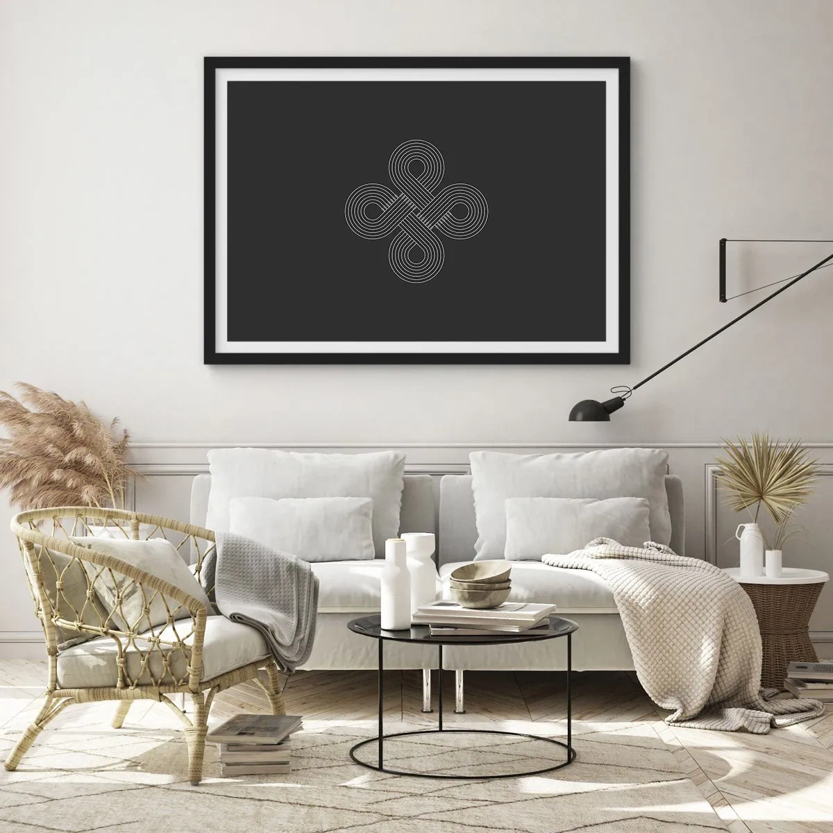 Plakát v černém rámu - V keltském duchu - 70x50 cm