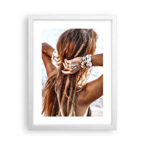 Plakát v bílém rámu - Sestra vody a slunce - 30x40 cm