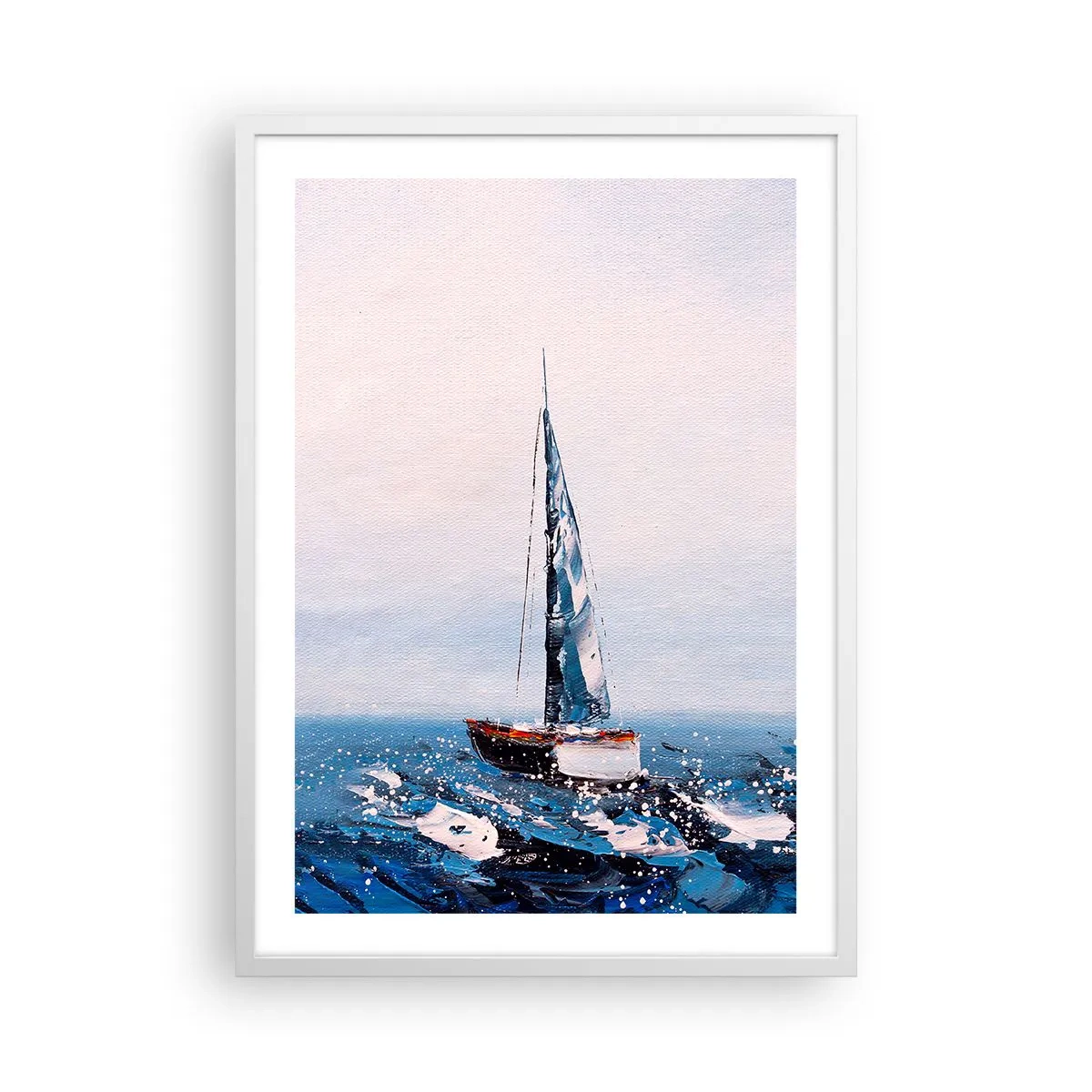 Plakát v bílém rámu - Bratrství větru - 50x70 cm