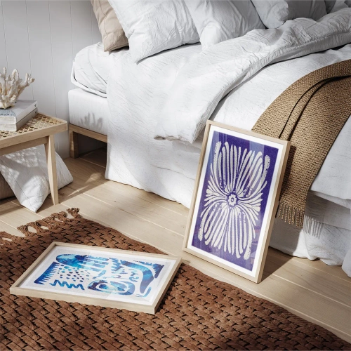 Blue creamy and chocolate - Inspirace do ložnice