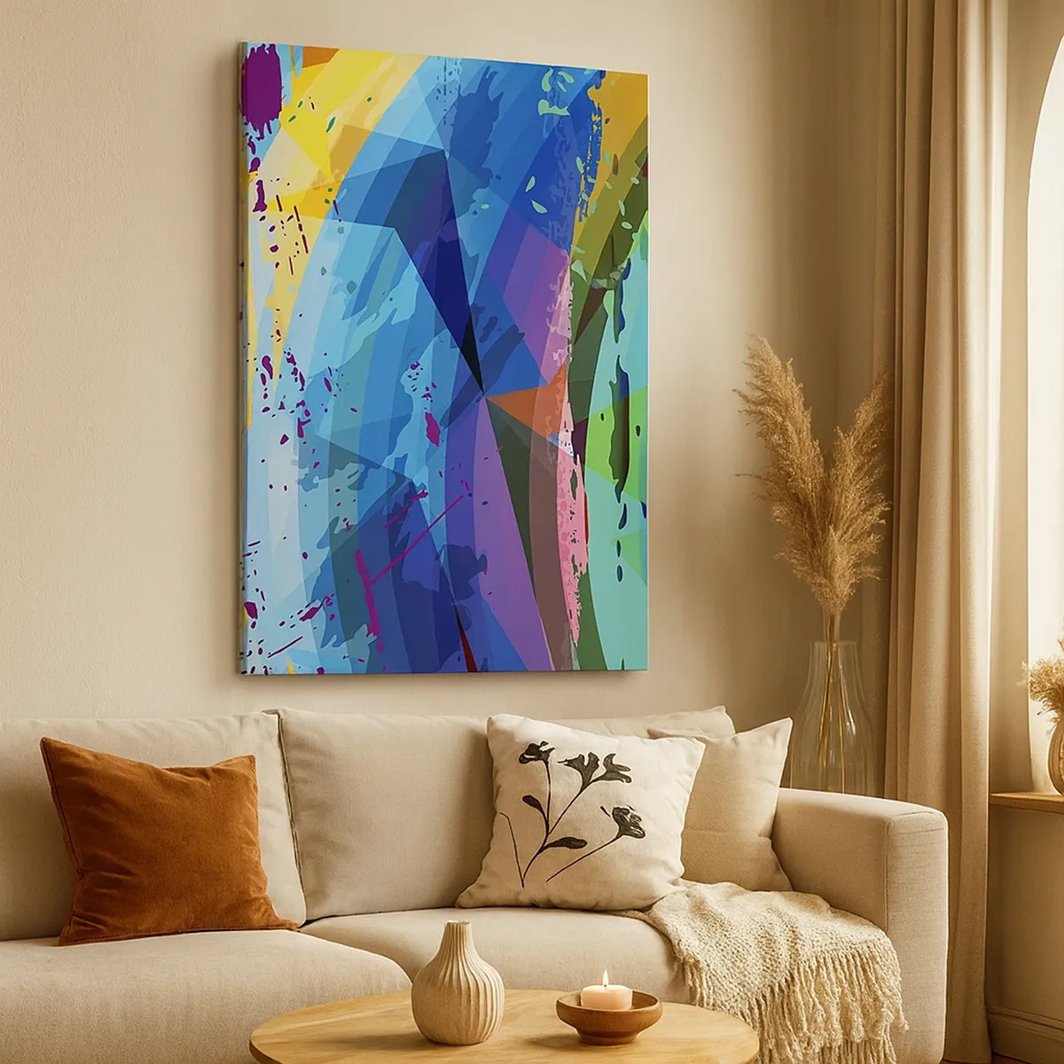 Obraz na plátně - Barevná závrať - 50x70 cm