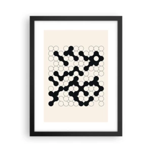 Plakát v černém rámu - Čínská hra – variace - 30x40 cm